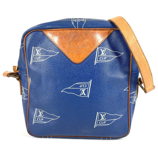 LOUIS VUITTON M80010 LVカップ louis vuitton cup サック サンディエゴ 斜め掛け ポシェット カバン ショルダーバッグ レザー ユニセックス ブルー