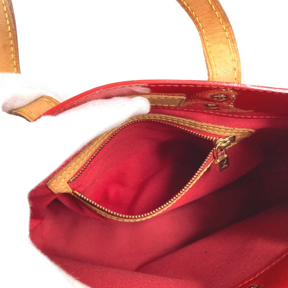 LOUIS VUITTON M91088 Monogram Vernis Reed PM Tote Bag/Handbag in Monogram Vernis Canvas, Unisex, Rouge Red