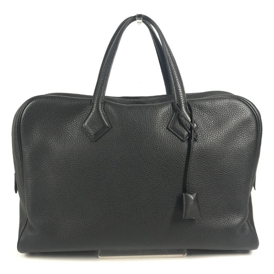 HERMES ヴィクトリア40 ヴィクトリア 40 カバン ハンドバッグ トートバッグ ビジネスバッグ トリヨンクレマンス ユニセックス ブラック