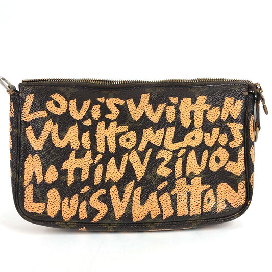 LOUIS VUITTON M92193 モノグラムグラフィティ ポシェット アクセソワール ハンドバッグ カバン 肩掛け アクセサリーポーチ ショルダーバッグ モノグラムグラフィティキャンバス レディース オレンジ