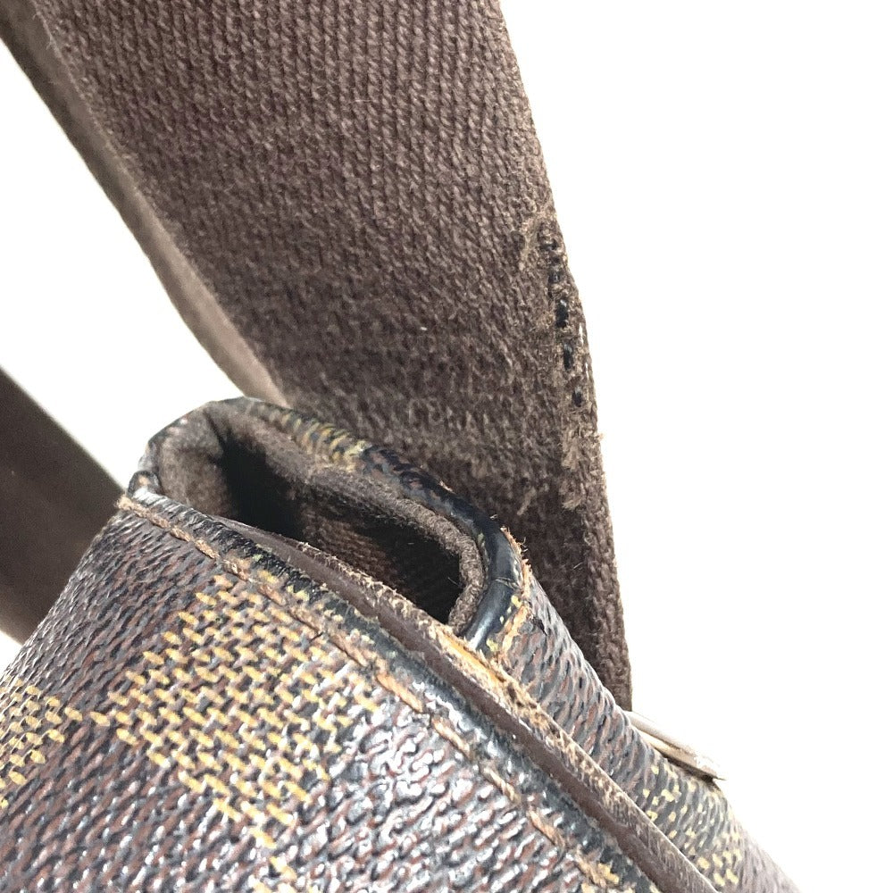 LOUIS VUITTON N51211 Damier Brooklyn MM Crossbody Flap Messenger Bag/Shoulder Bag in Damier Canvas, Unisex, Ebene Brown