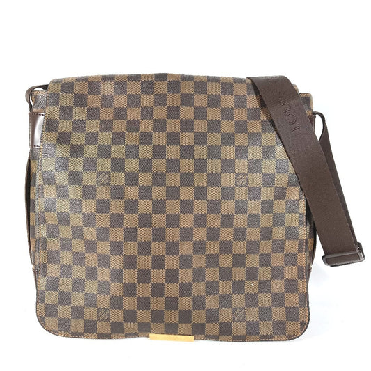 LOUIS VUITTON N45258 ダミエ バスティーユ カバン フラップ 斜め掛け メッセンジャーバッグ ショルダーバッグ ダミエキャンバス ユニセックス エベヌ ブラウン