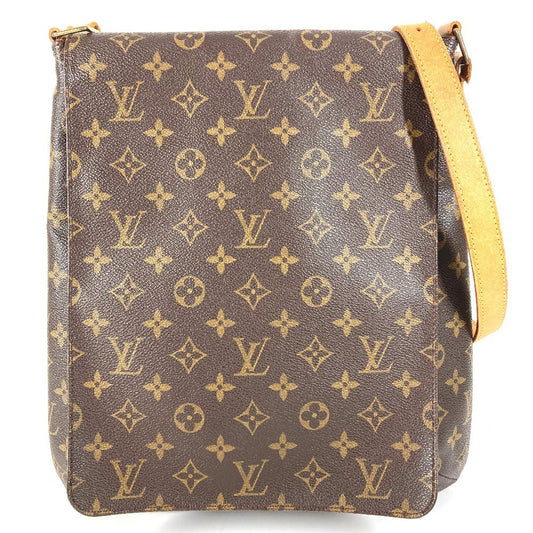 LOUIS VUITTON M51258 モノグラム ミュゼット サルサ ロング ミュゼットサルサ カバン 斜め掛け フラップ ショルダーバッグ モノグラムキャンバス ユニセックス ブラウン