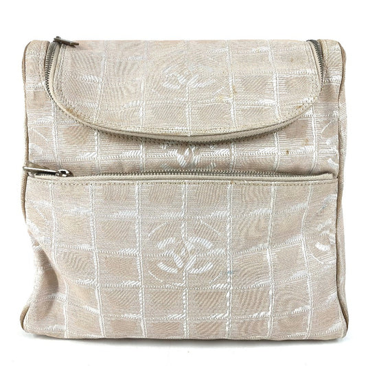 CHANEL A15958 ニュートラベルライン CC ココマーク ロゴ カバン バックパック リュックサック ナイロン/レザー レディース ベージュ