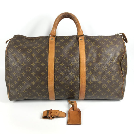 LOUIS VUITTON M41426 モノグラム キーポル50 キーポル 50 デベソ 旧型 旅行バッグ ハンドバッグ トラベルバッグ ボストンバッグ モノグラムキャンバス ユニセックス ブラウン