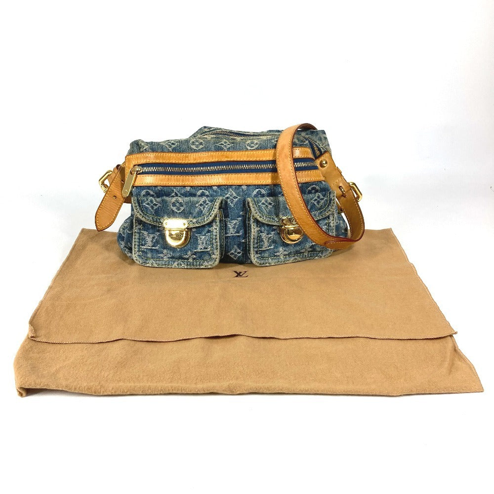 LOUIS VUITTON M95049 モノグラムデニム バギーPM バギー PM 斜め掛け ポケット カバン 2WAYバッグ 肩掛け ショルダーバッグ モノグラムデニム レディース ブルー