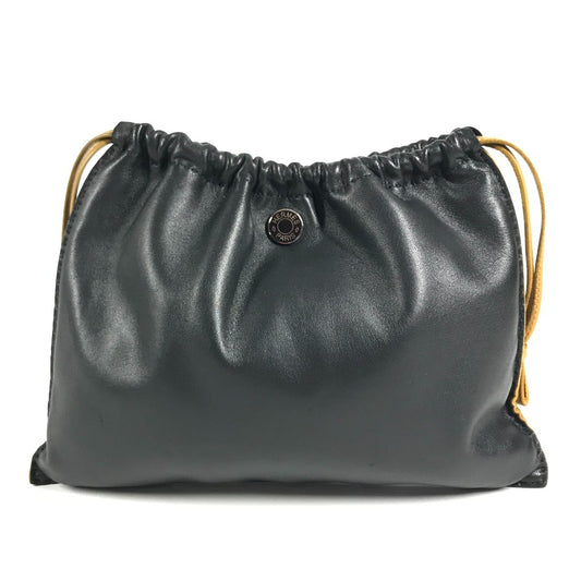 HERMES Piro drawstring pouch Makeup pouch, Cosmetics pouch, Shoulder bag, Pochette Pouch Anyo Miro Used