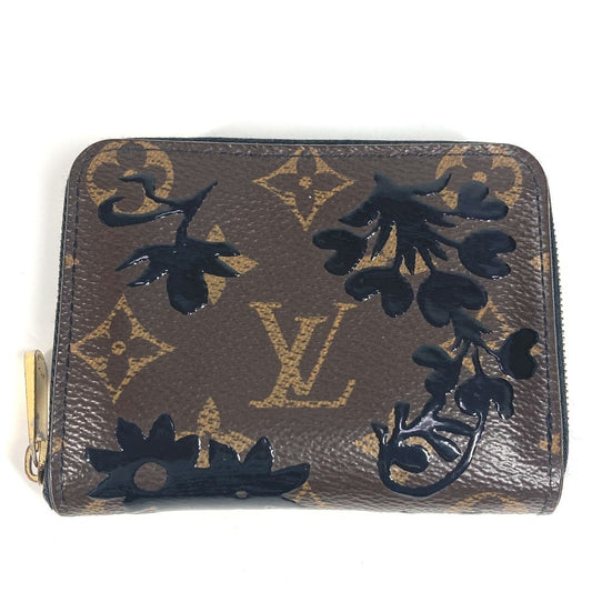 LOUIS VUITTON M62547 モノグラムブロッサム フローラル ジッピーコインパース 小銭入れ 財布 ラウンドファスナー コインケース モノグラムキャンバス ユニセックス ブラウン