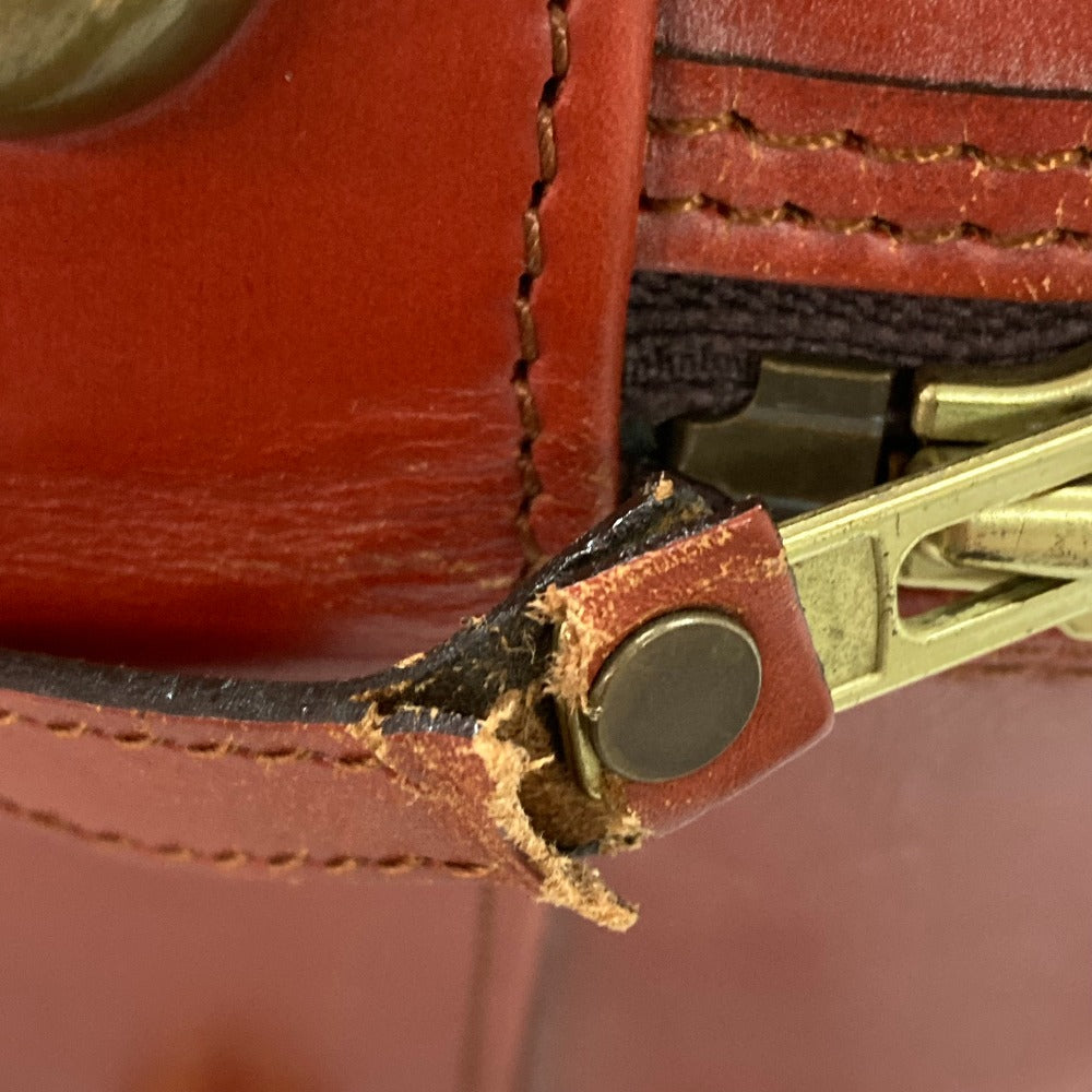 SWAINE ADENEY BRIGG Inside check Bag Travel Bag Hand Bag Travel Bag Duffle Bag Leather Engine Based Used