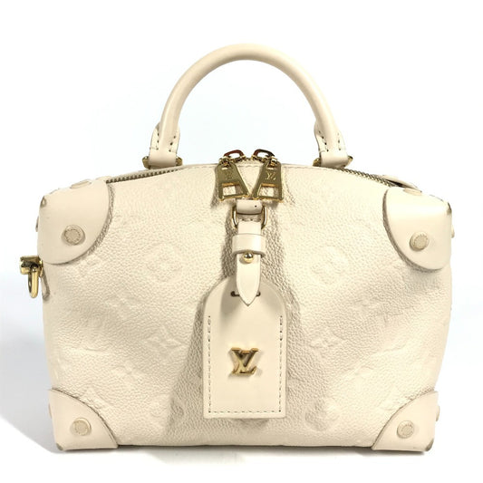 LOUIS VUITTON M45394 モノグラムアンプラント プティットマル スープル カバン ボックスバッグ ハンドバッグ モノグラムアンプラントレザー レディース クレーム ホワイト