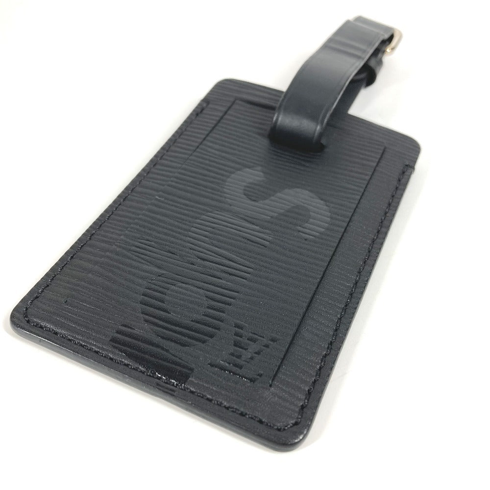LOUIS VUITTON M67726 Epi Supreme Supreme collaboration Charm Bag Charm Key Holder Name tag Epi Leather Noir Black Used