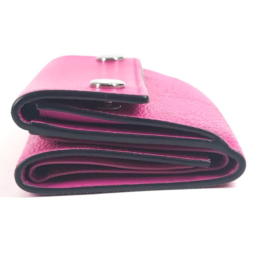 LOUIS VUITTON M30773 Taiga Rama Discovery Compact Wallet, a tri-fold wallet in Taiga leather, unisex, pink.