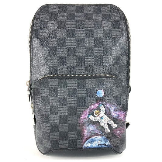 LOUIS VUITTON N41719 ダミエグラフィット アヴェニュー・スリングバッグ カバン ショルダーバッグ ボディバッグ ダミエグラフィットキャンバス ユニセックス ブラック