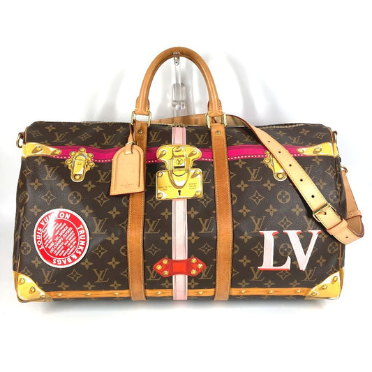 LOUIS VUITTON M43613 モノグラム サマートランク キーポル バンドリエール 50 カバン 2WAYバッグ ショルダーバッグ トラベルバッグ 旅行バッグ ボストンバッグ モノグラムキャンバス レディース ブラウン