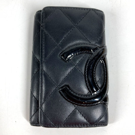 CHANEL A26723 カンボンライン CC ココマーク 6連 鍵 キーケース レザー レディース ブラック