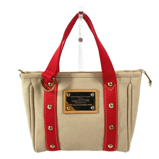 LOUIS VUITTON M40038 アンティグア カバPM カバ PM カバン トートバッグ ハンドバッグ キャンバス ユニセックス ベージュ