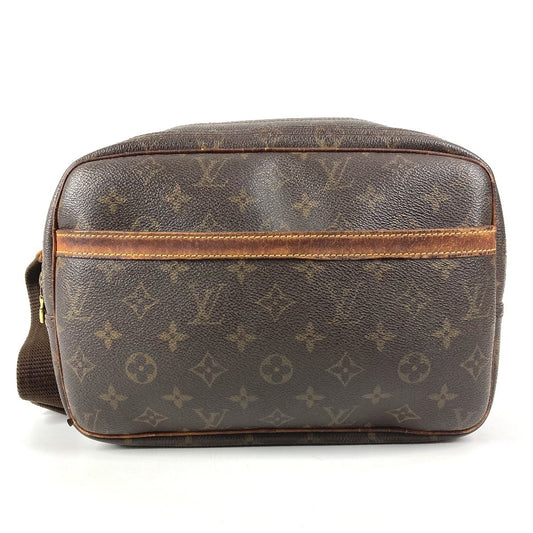 LOUIS VUITTON M45254 モノグラム リポーターPM リポーター PM 斜め掛け カバン ショルダーバッグ モノグラムキャンバス ユニセックス ブラウン