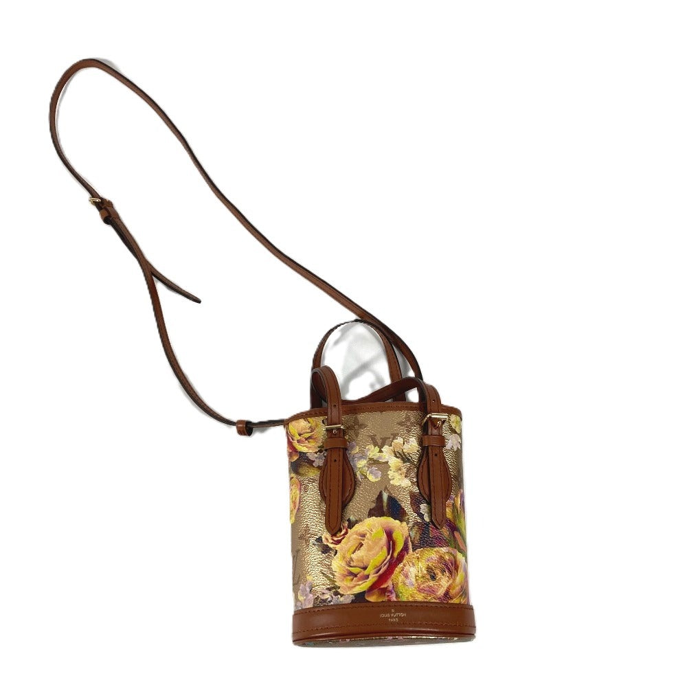 LOUIS VUITTON M81724 LV Garden Nano Bucket Bag Crossbody 2WAY Handbag Shoulder Bag Leather Women's Gold