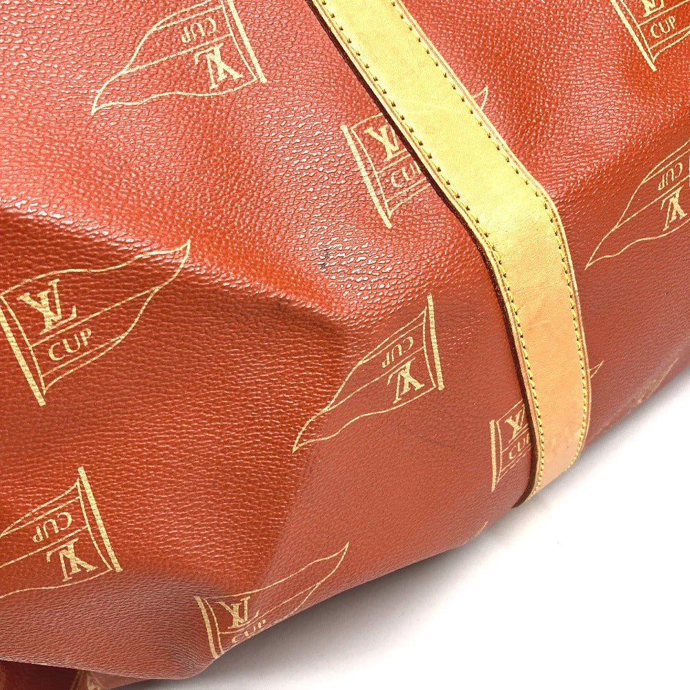 LOUIS VUITTON M80020 ルイヴィトンカップ カブール 2WAY ハンドバッグ ショルダーバッグ カバン ボストンバッグ レザー/キャンバス ユニセックス アボガニー レッド