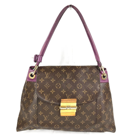 LOUIS VUITTON M40816 モノグラム オランプ カバン フラップ トートバッグ 肩掛け ショルダーバッグ モノグラムキャンバス ユニセックス オロール パープル