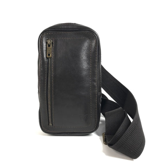 LOUIS VUITTON M92535 Utah Sui Bags, Belt Bags, Waist Pouches body bag Utah leather Cafe Brown Used