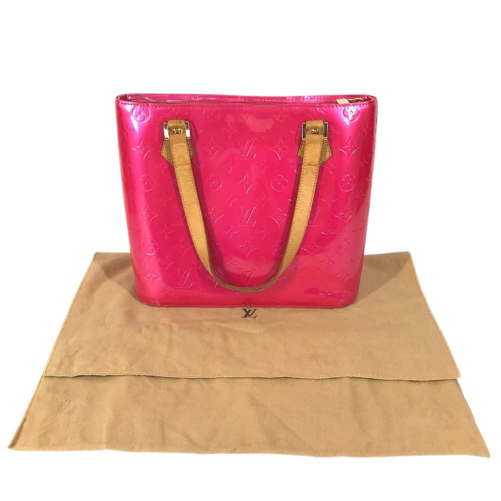 LOUIS VUITTON M91219 MonogramVernis Houston Bag Tote Bag Shoulder Bag Hand Bag MonogramVernisCanvas Fuchsia pink Used
