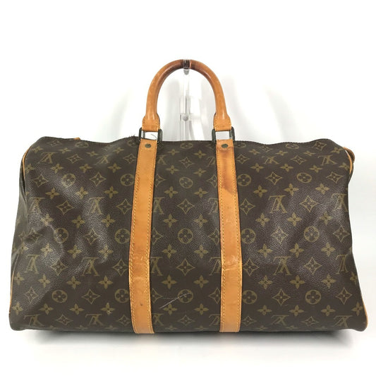 LOUIS VUITTON M41428 Monogram Old Model Outie Keepall45 Keepall 45 Bag, Travel Bag, Handbag Duffle Bag MonogramCanvas Brown Used