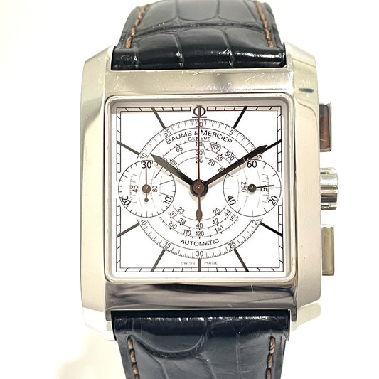 Baume & Mercier MOA08607 クロノグラフ ハンプトンクラシック 自動巻き ウォッチ 腕時計 SS メンズ シルバー
