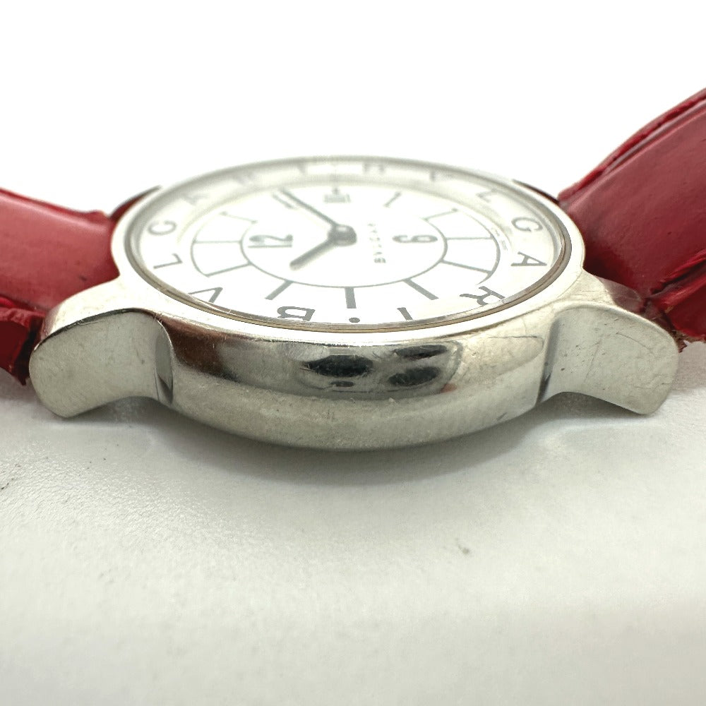 BVLGARI ソロテンポ クオーツ デイト 腕時計 SS レディース シルバー