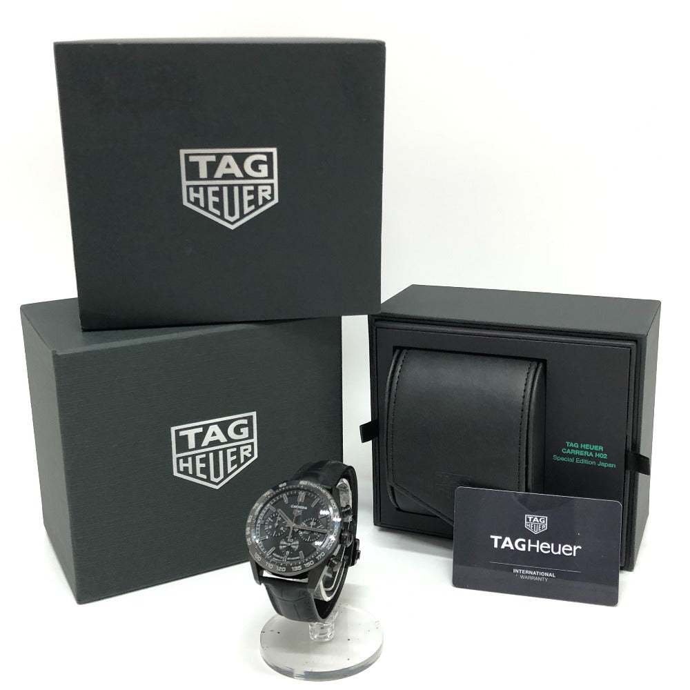 TAG HEUER CBN2A1G.FC6501 Carrera Calibre Heuer 02 Japan Black Edition Automatic Watch Watch Watch SS Men's Black