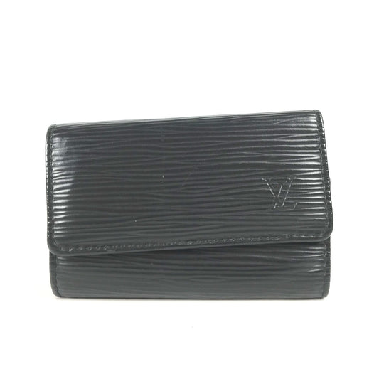 LOUIS VUITTON M63812 エピ 6連キーケース ミュルティクレ6 鍵入れ 三つ折り キーケース エピレザー メンズ ノワール(黒) ブラック