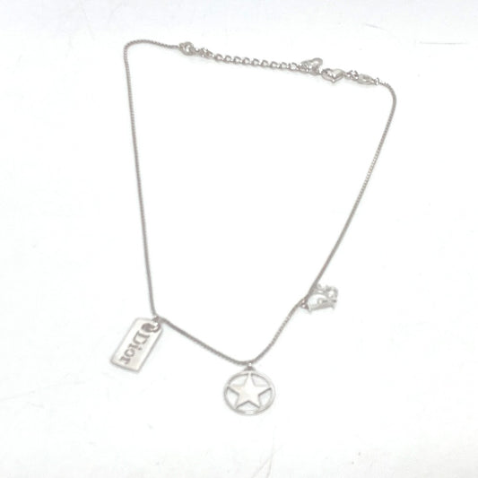 Dior ロゴプレート スター チェーン ネックレス アクセサリー 小物 ネックレス GP レディース シルバー - brandshop-reference