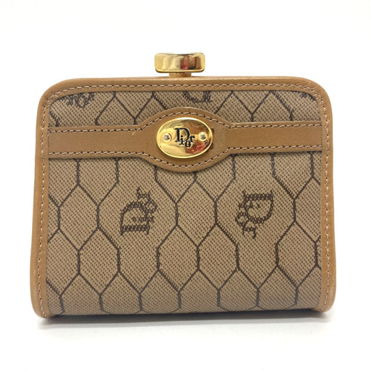 Dior 総柄 がま口 コインケース ケース コインケース レザー レディース ブラウン - brandshop-reference