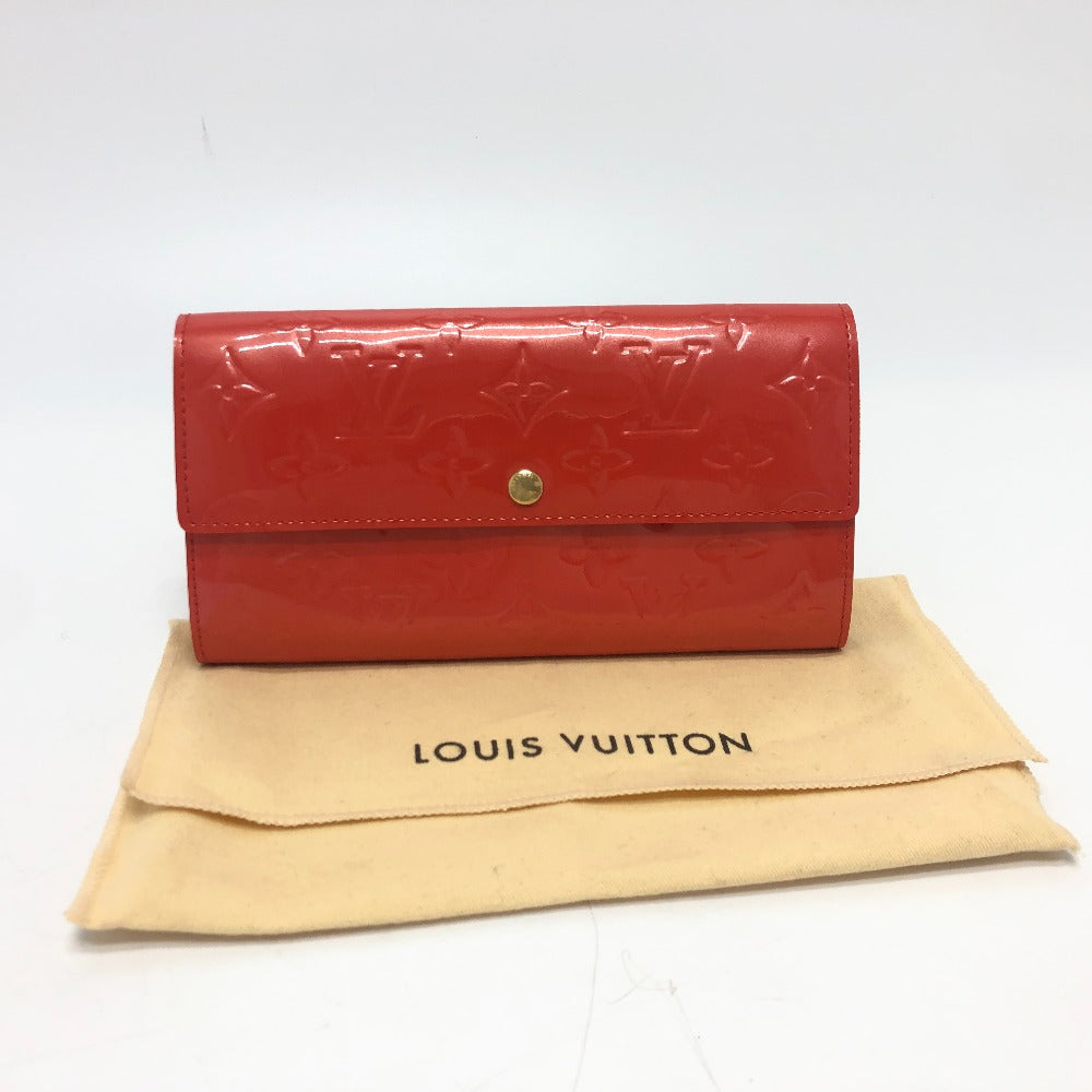 LOUIS VUITTON M93634 Portefeuille Sarah Wallet Long Wallet Wallet Long Wallet Long Wallet MonogramVernis Orange sunset Orange/GoldHardware Used