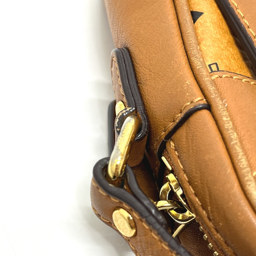 MCM MWR25VI20C0001 Visetos Bag Shoulder Bag Leather Women's Brown