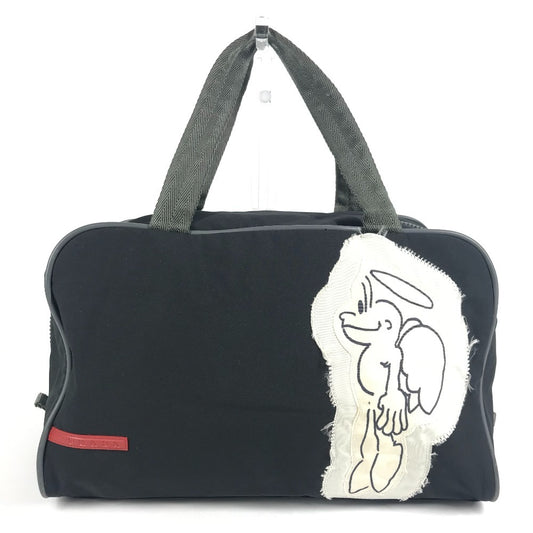 PRADA 4VA602 スポーツ SPORTS ロゴ カバン ミニボストンバッグ ショルダーバッグ 肩掛け ハンドバッグ ナイロン ユニセックス ブラック