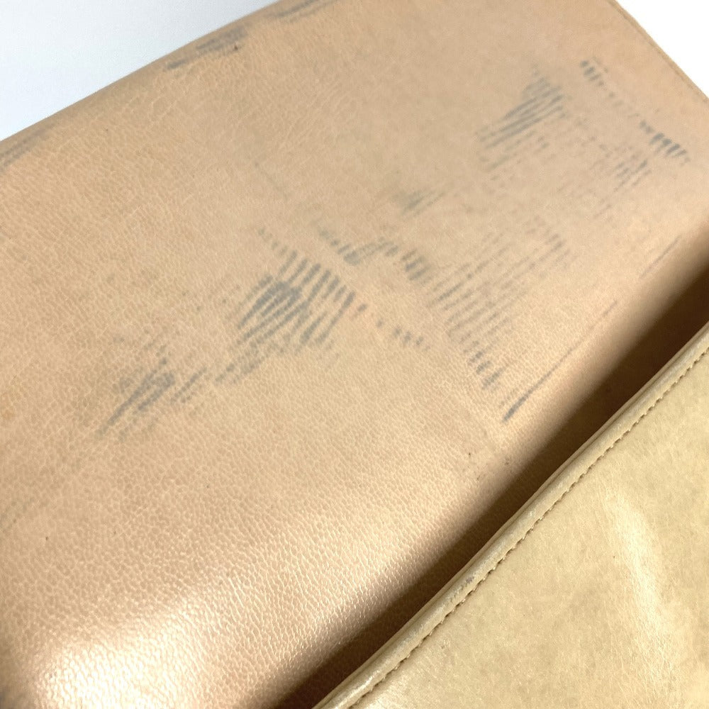CHANEL ヴィンテージ マトラッセ キルティング CC ココマーク ロゴ Wチェーンバッグ カバン トートバッグ ショルダーバッグ レザー ユニセックス ベージュ