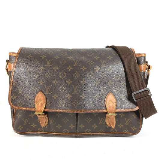 LOUIS VUITTON M42249 Monogram GibeciereGM Gibeciere GM Flap Crossbody Bag Messenger Bag Shoulder Bag MonogramCanvas Brown Used
