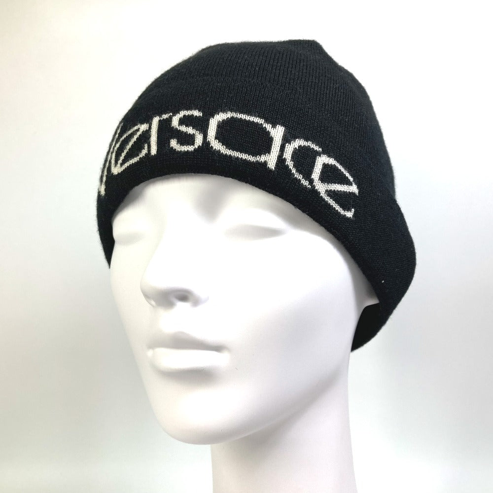 VERSACE ロゴ ビーニー ニットキャップ 帽子 ニット帽 ウール レディース - brandshop-reference