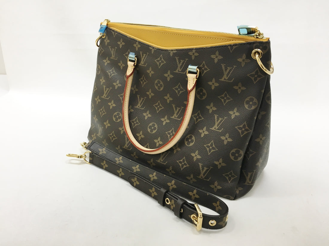 LOUIS VUITTON Monogram 2Way Hand Bag "Pallas"