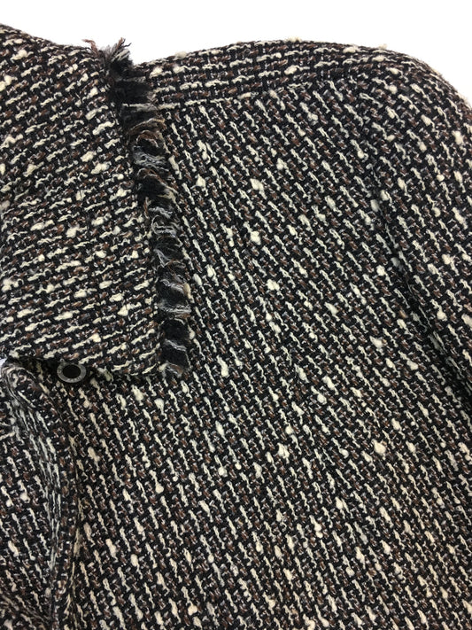 Chanel 03A tweed jacket 36 black x Brown / ivory