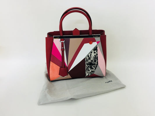 FENDY Lovely Red Design 2way Hand Bag