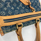 LOUIS VUITTON M95018 モノグラムデニム フラット・ショッパー トートバッグ カバン 肩掛け ショルダーバッグ モノグラムデニム レディース ブルー