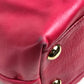 MARC JACOBS logo quilted handbag/tote bag in leather, women's, pink.
