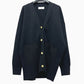 Adam et Rope Apparel, knitwear, V-neck, button-up knit, thick cardigan cotton Black Used