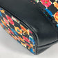 VERSACE 花柄 チェーン カバン バケツ型 フラワー 巾着 斜め掛け ショルダーバッグ PVC/レザー レディース マルチカラー