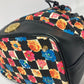 VERSACE 花柄 チェーン カバン バケツ型 フラワー 巾着 斜め掛け ショルダーバッグ PVC/レザー レディース マルチカラー