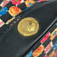 VERSACE 花柄 チェーン カバン バケツ型 フラワー 巾着 斜め掛け ショルダーバッグ PVC/レザー レディース マルチカラー