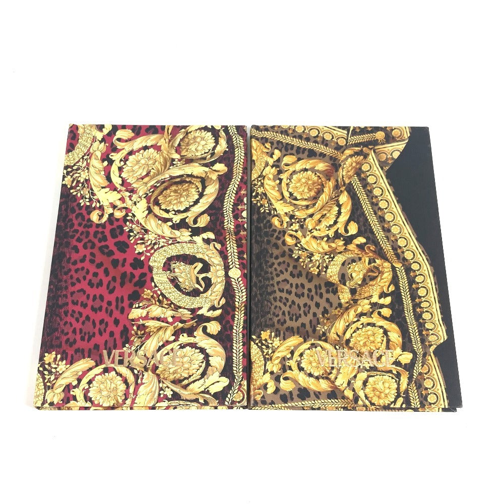 VERSACE leopard leopard leopard Logo Set (2 volumes) notebook stationery notepad notebook paper Multicolore Used