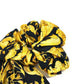 VERSACE グレカ ロゴ ヘアゴム ヘアアクセサリー バイカラー シュシュ シルク レディース イエロー